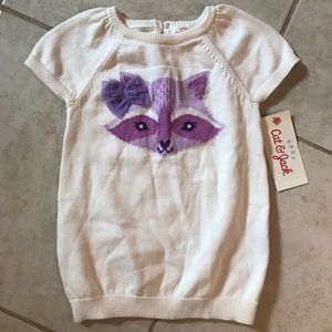 Cat & Jack Raccoon Sweater Dress